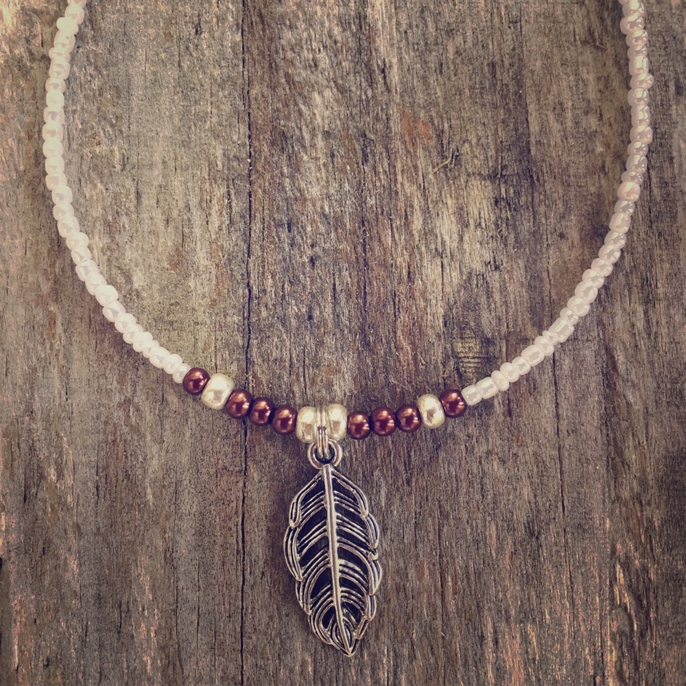 Bohemian Feather Anklet β¨ - Picture 3 of 3
